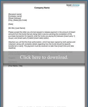 מכתב בקשה לשחרור תשלום