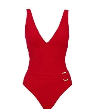 maillot de bain rouge romantique