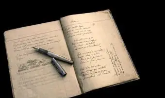 오래된 서예 노트