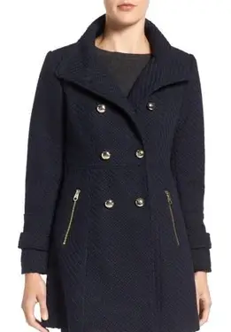 Abrigo de oficial Fit & Flare de Jessica Simpson