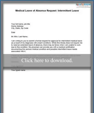 wniosek o urlop lekarski przerywany