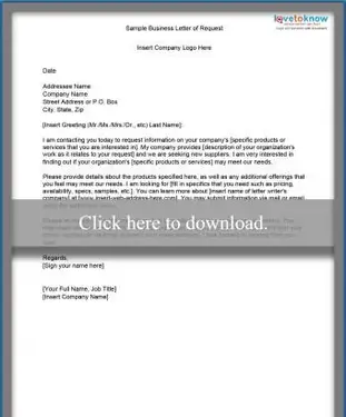 Przykładowy list z prośbą o informacje