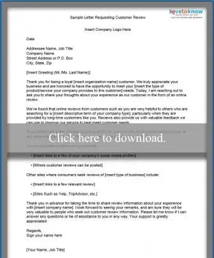 Przykładowy dokument z prośbą o recenzje