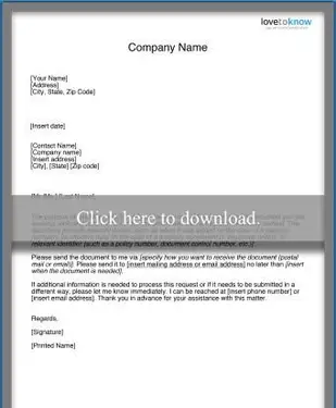 Prośba o pismo o dokumenty