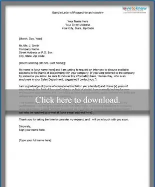 list z prośbą o rozmowę kwalifikacyjną