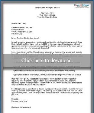 list z prośbą o podwyżkę