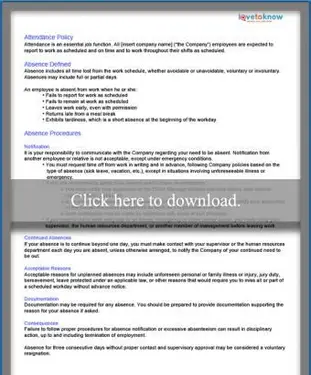 Dochádzková politika