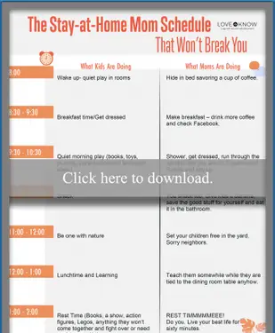 Meilleur horaire de maman au foyer pour vous garder en forme