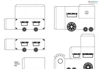 Découpe de train en papier #2