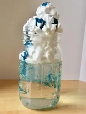 esperimento della nuvola di pioggia