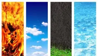 Set di banner con elementi della natura