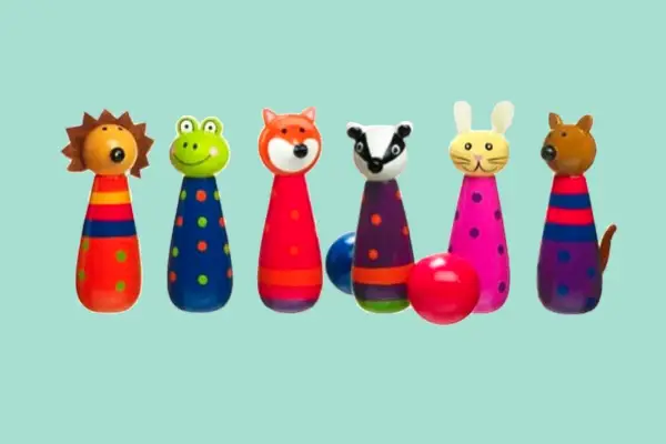 Best garden toys for kids - woodland friends skittles