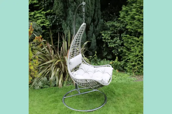Charles Bentley Triangular Rattan Swing Chair -Verdantvows