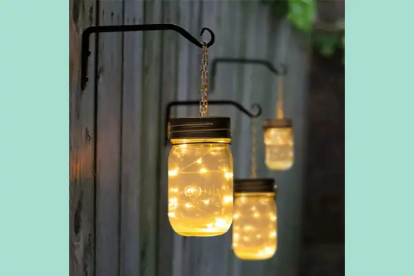Hanging Solar Mason Jar Lid Lights - Verdantvows