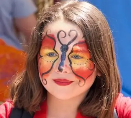 나비 얼굴 페인트