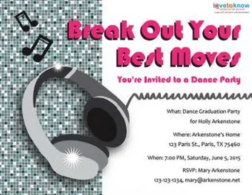 댄스 파티 초대장