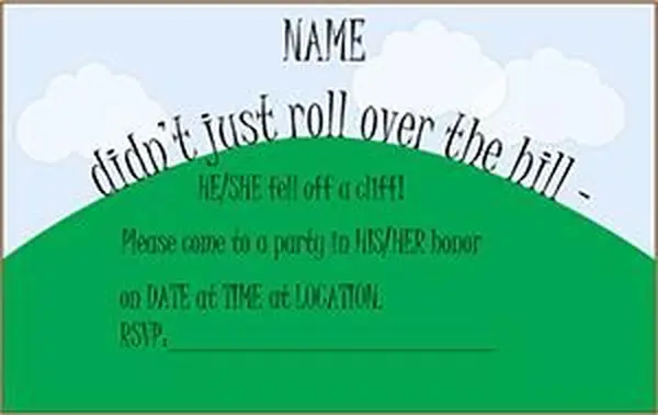 언덕 위로 생일 초대