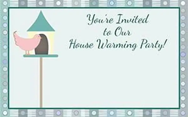 새 집 집 온난화 초대