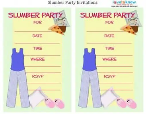 파자마와 피자 초대