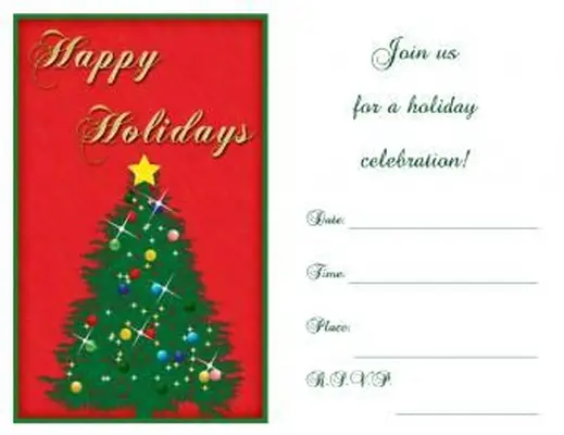 크리스마스 트리 초대