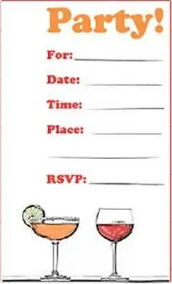파티 음료 초대