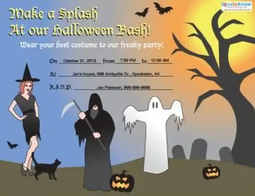 의상 파티 초대