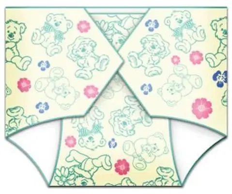 성별 중립 기저귀 초대장