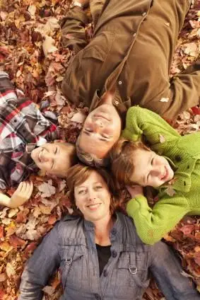 カジュアルな秋の肖像画