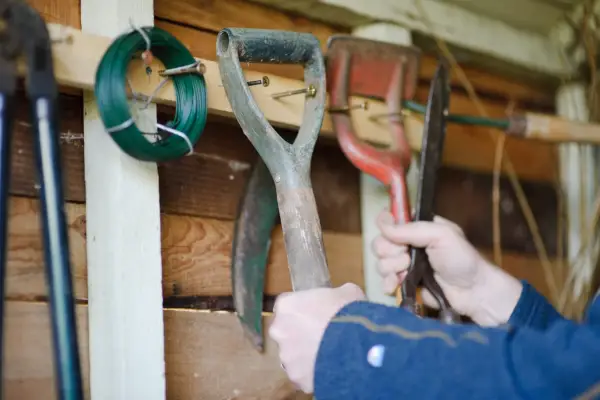 Tools in a tool shed