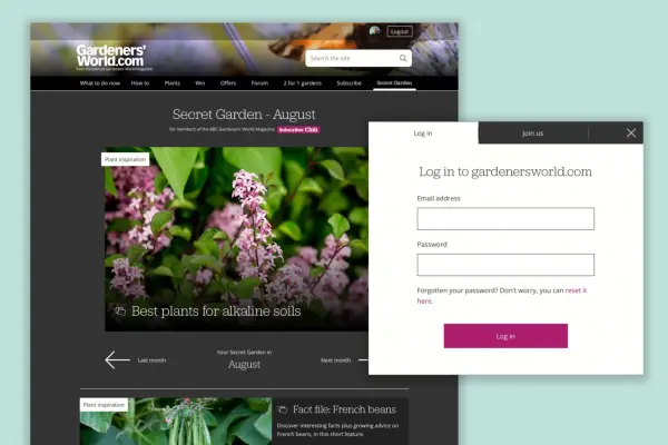 Pomoc s přístupem k tajné zahradě