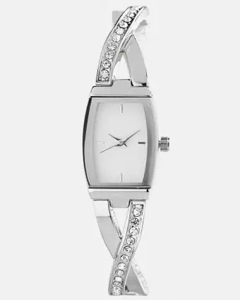 크리스 크로스 뱅글 렛 링크 워치