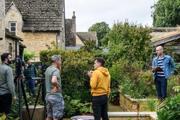 Behind the scenes on the Adam Frost guest editor shoot. Photographer: Jason Ingram. 