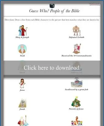 Ludzie dopasowywania Biblii