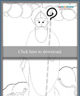 Kolorowanka Św. Patryk