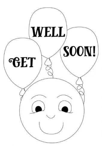 פנים סמיילי מקבלים טוב כרטיס לצבע