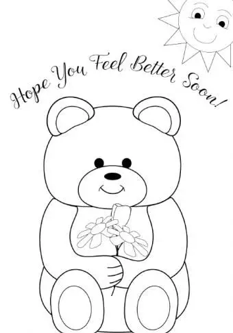 דובון מקבל כרטיס טוב לצבע