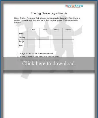 Logické puzzle tanca