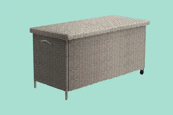 Vonhaus Rattan Cushion Storage Box - Verdantvows