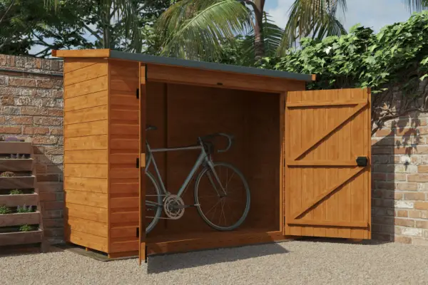 Shedstore Wooden Shed Door on Right - Verdantvows