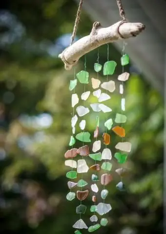 바다 유리 유목 모빌 윈드 차임