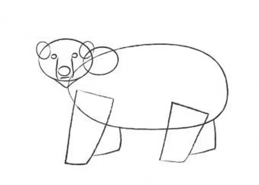 북극곰에 귀, 코, 눈 추가