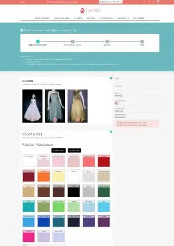 Schermata del sito web di Lunss