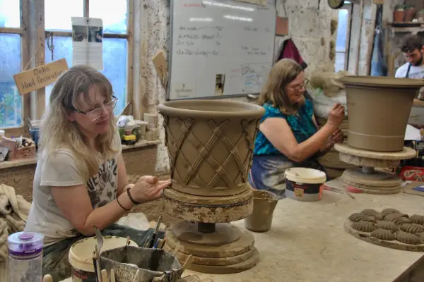Inside the Whichford Pottery workshop