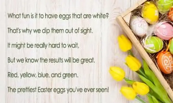 Krátke veľkonočné básne do zošitov