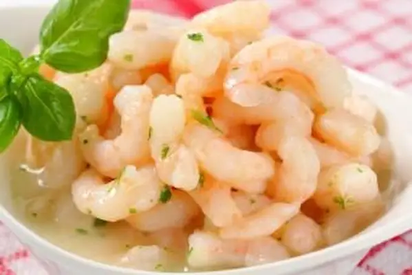 Crevettes sauce au beurre