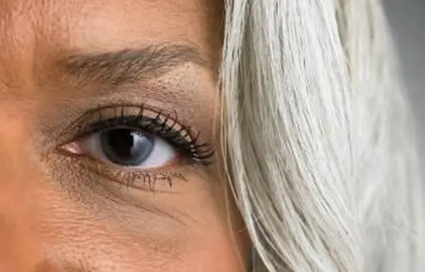 左目のクローズアップ