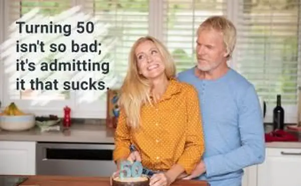 집에서 50 번째 생일을 축하합니다