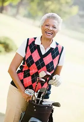 Jogador de golfe sênior