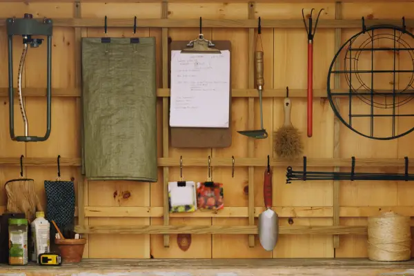 Gardening mistakes - tidy shed