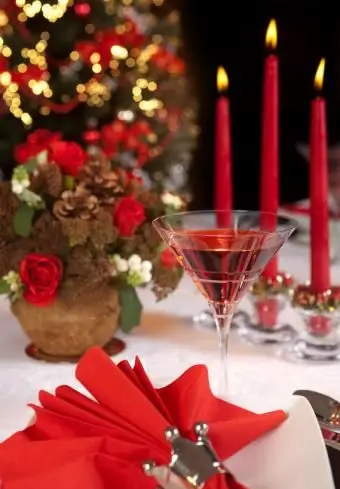 赤いクリスマスの場所の設定